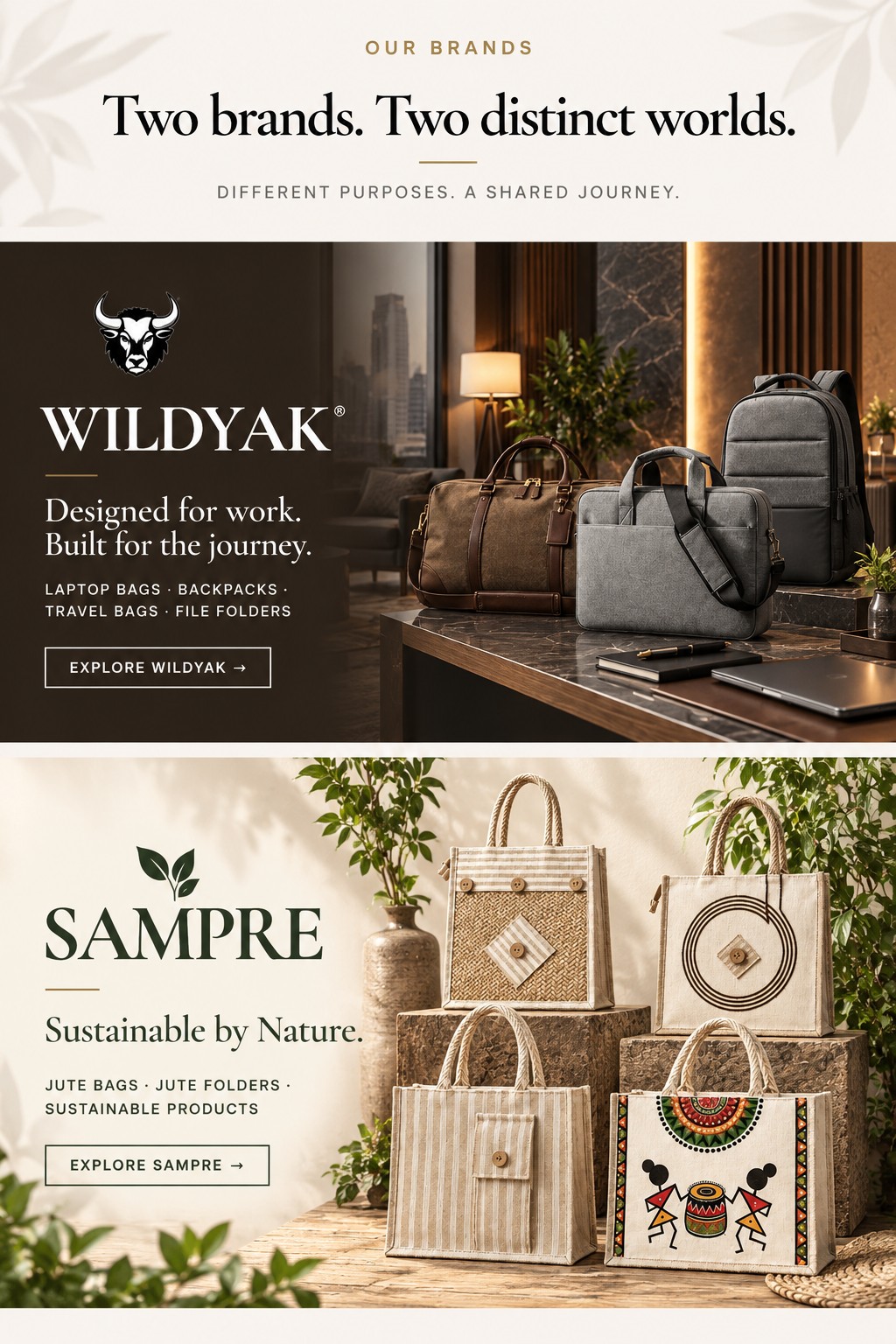 Safar Saathi Our Brands: WILDYAK and SAMPRE